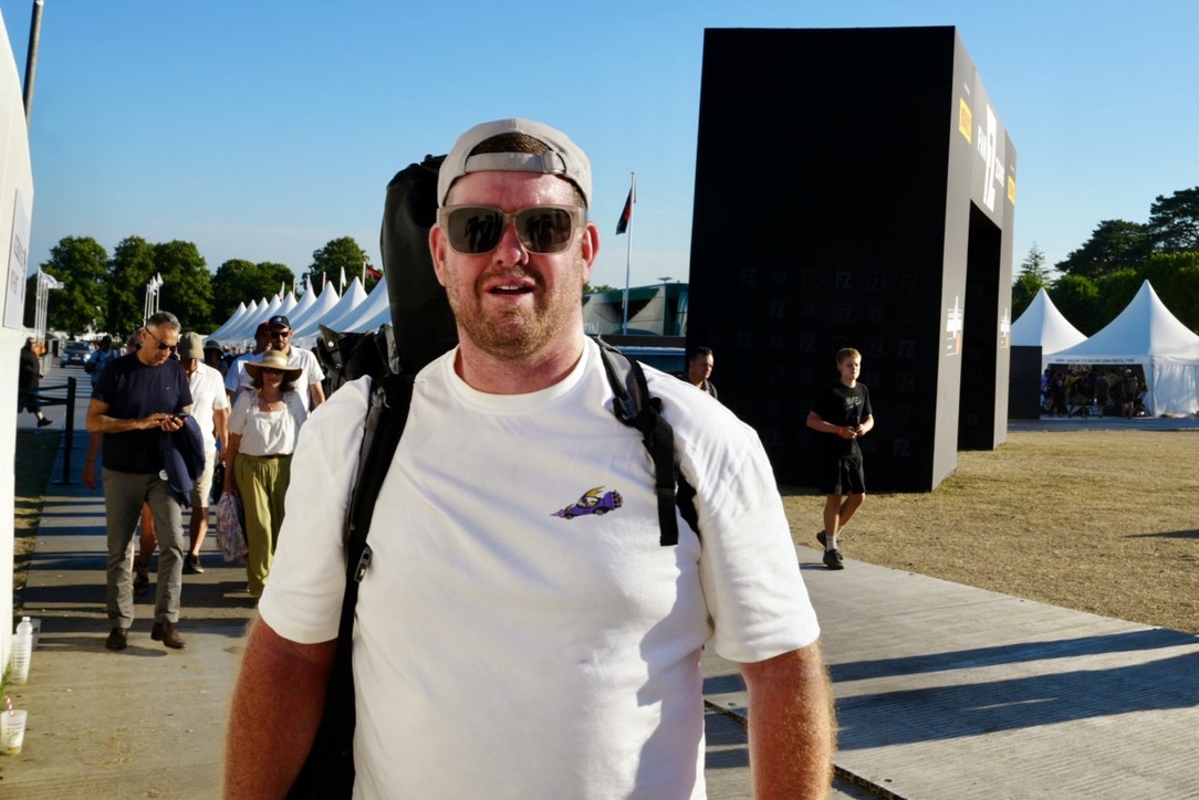 Simon at a summer motoring event