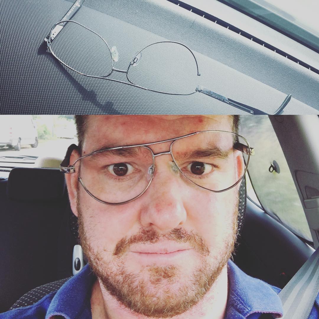 #oops #leftoncarroof #keyssurvivedthejourneytho #smashed #timberlands #sunglasses #thatswhatrushingdoes #timeforachange #newones #fail