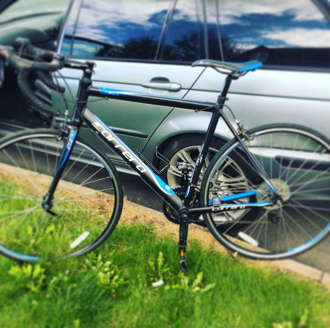 #newbike #pedalpower #gonnagetsomemilesin #carrera #fitness #motivation
